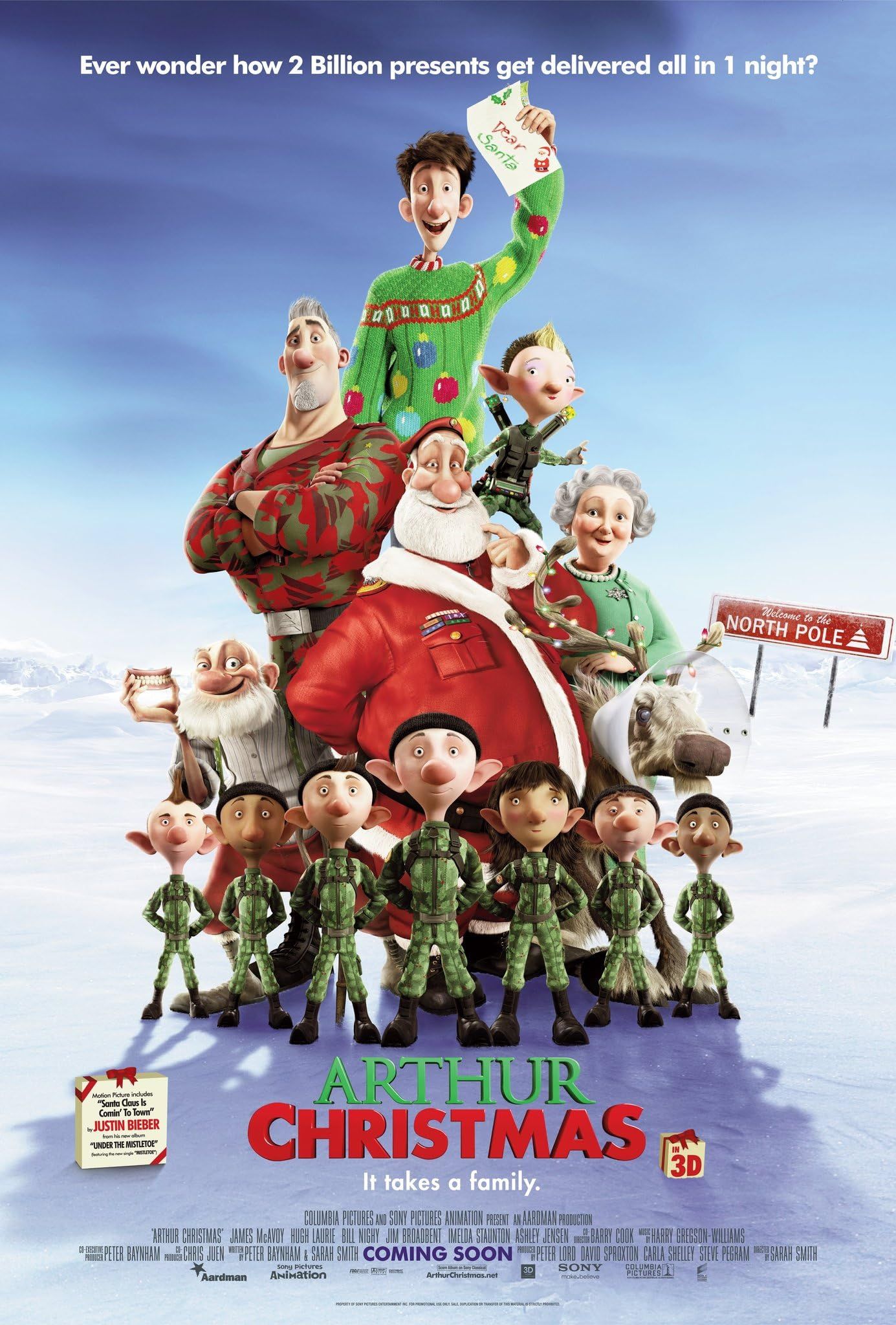 Arthur Christmas (2011) Hindi Dubbed ORG BluRay Full Movie 720p 480p